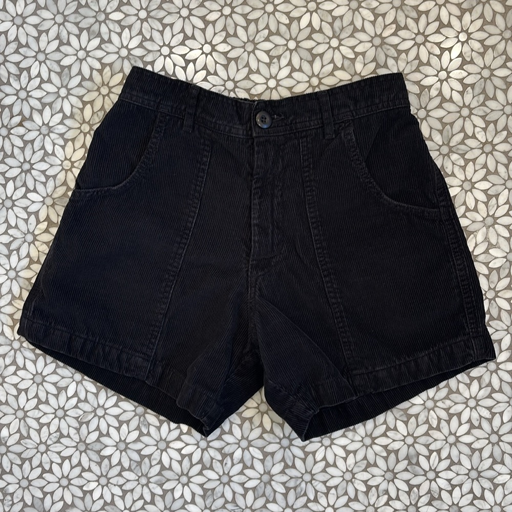 Jungmaven Black Cabuya Corduroy Women's Shorts
